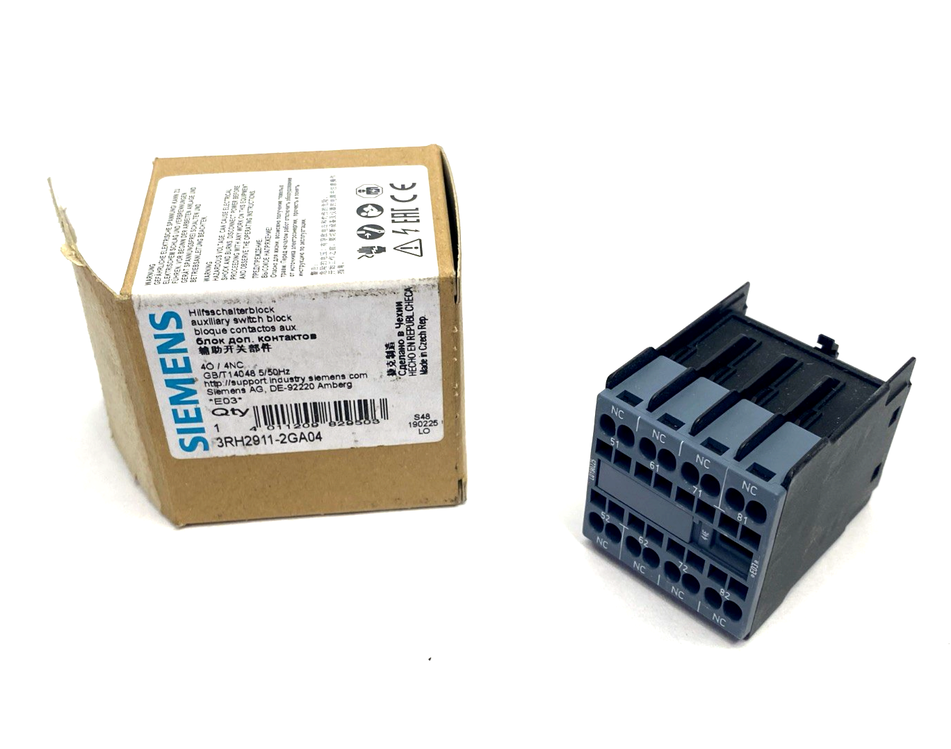 Siemens 3RH2911-2GA04 Auxiliary Switch Block - Maverick Industrial Sales