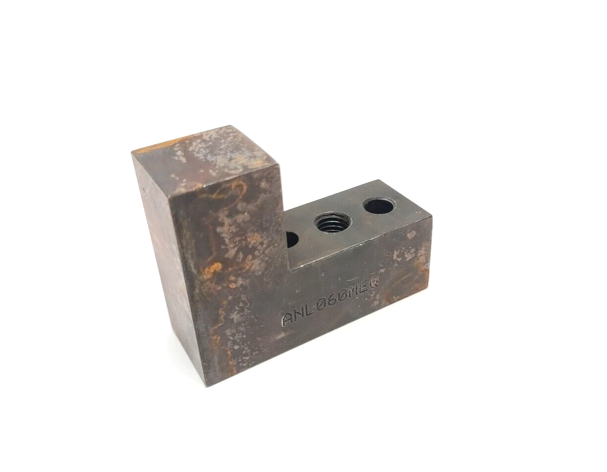 ANL060, ANL060MEQ | NAAMS ANL060 NC Block L-Shaped 3-Hole M10x1.5, Clamp Block LH, ANL060MEQ - Used - Maverick Industrial Sales