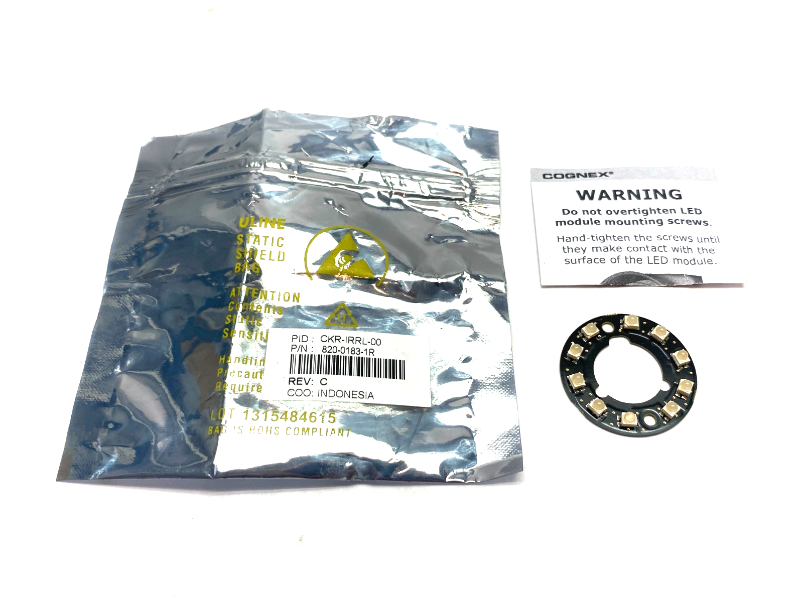 Cognex CKR-IRRL-00 Circular Infrared Illumination Module 820-0183-1R - Maverick Industrial Sales