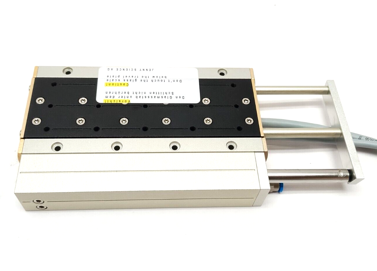 Jenny Science LINAX Lxc 85F10 Linear Motor Stage, 85mm Stroke, 10 N, 115.01.00 - New – Open box - Maverick Industrial Sales