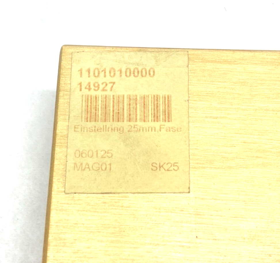 Einstellring 14927 Set Collar Adjusting Ring MAG01 25mm Chamfer Margin 25,000C - New – Open box - Maverick Industrial Sales