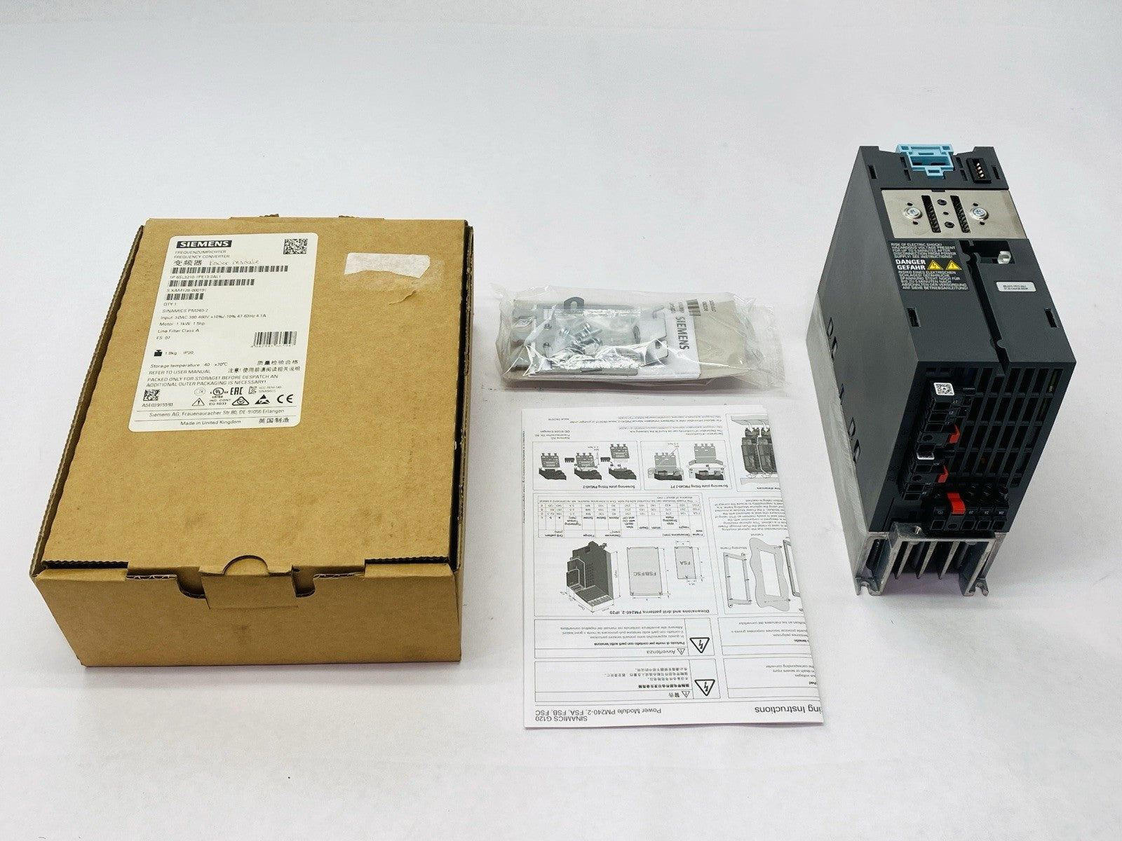 Siemens 6SL3210-1PE13-2AL1 SINAMICS Frequency Converter 1.1kW 1.5HP PM240-2 - Maverick Industrial Sales