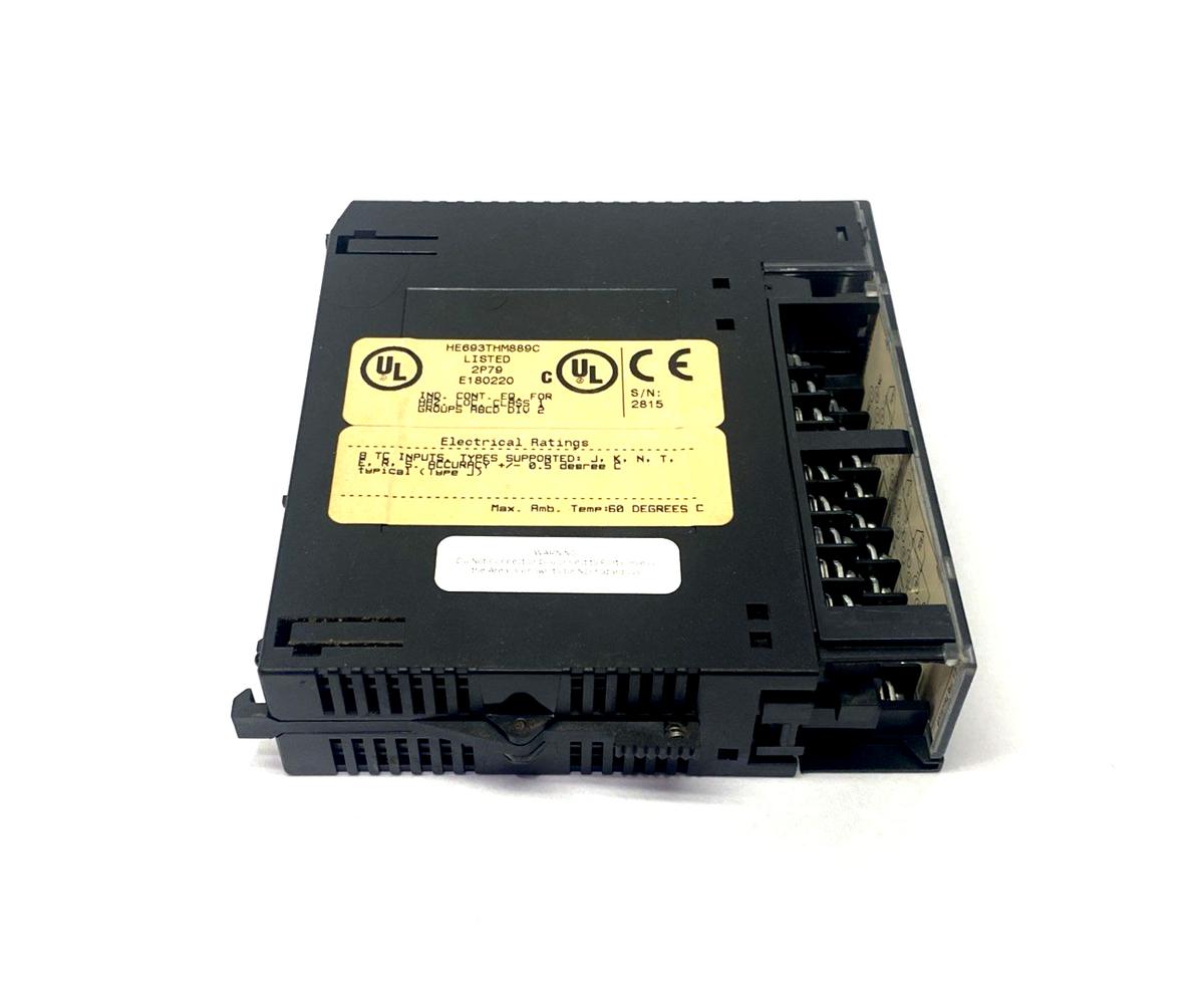HE693THM889C | GE Fanuc Thermocouple Module, 8 TC Inputs, CHIPPED TAB - Used - Maverick Industrial Sales