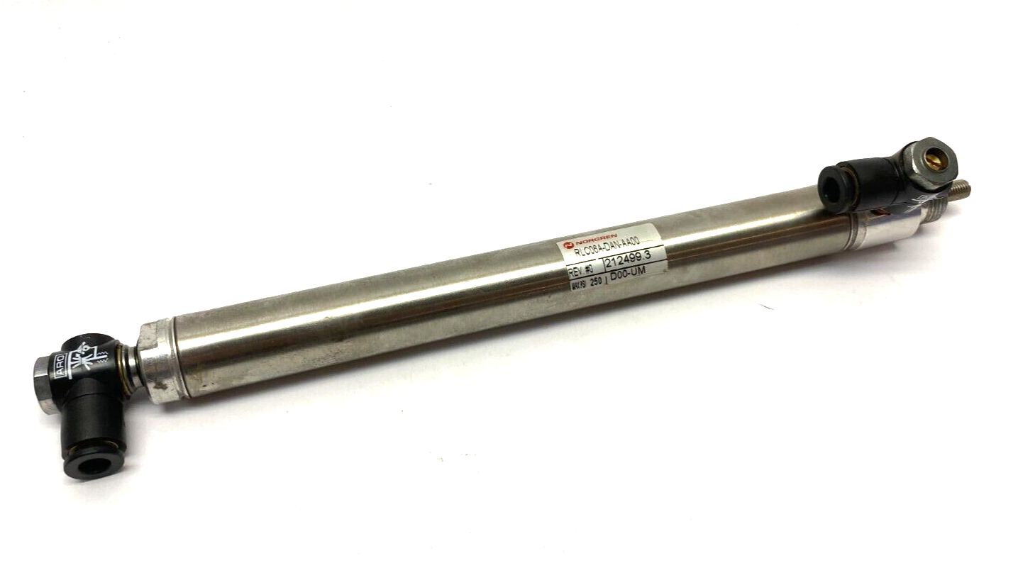 Norgren RLC06A-DAN-AA00 Pneumatic Cylinder 6" Stroke 250psi Max - Used - Maverick Industrial Sales