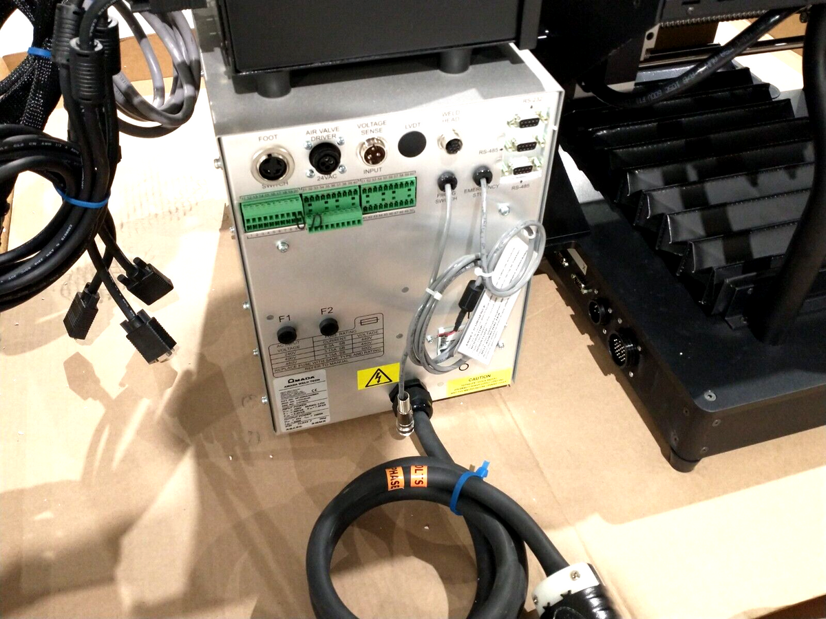 AF-1250A/240-VP, HF-2500A/240BMK, AF-125-08-01-VP | AMADA MIYACHI AF-1250A Seam Sealer Weld System HF-2500A Benchmark Unit - Used - Maverick Industrial Sales