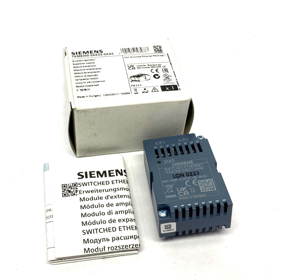 Siemens 7KM9300-0AE02-0AA0 Expansion Module, PAC Switched Ethernet PROFINET - Maverick Industrial Sales