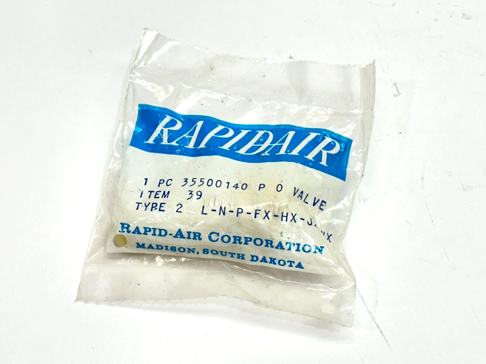 35500140 | Rapidair P O Valve Item 39 Type 2 L-N-P-FX-HX-JX-WX - New - Maverick Industrial Sales