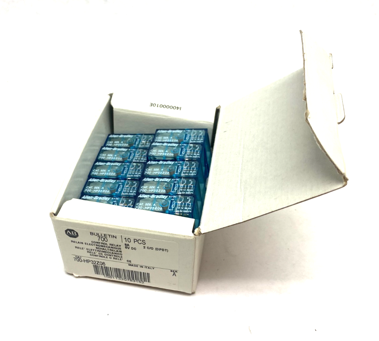 Allen Bradley 700-HP32Z06 Ser. A Control Relay 2 C/O (DPDT) 8A 6VDC BOX OF 10 - Maverick Industrial Sales