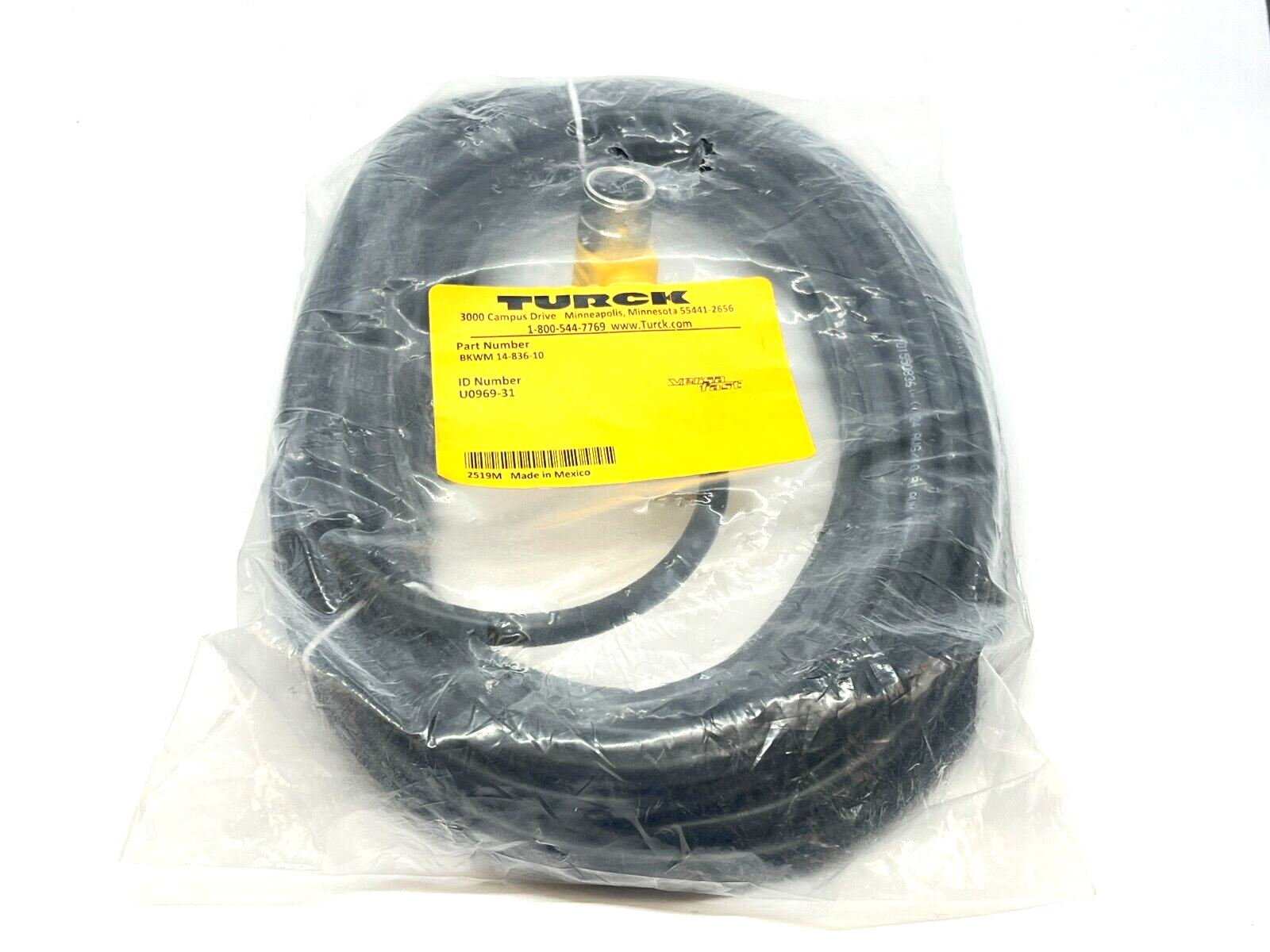 Turck BKWM 14-836-10 Versafast Cordset M16 Female 10M Length U0969-31 - New - Maverick Industrial Sales