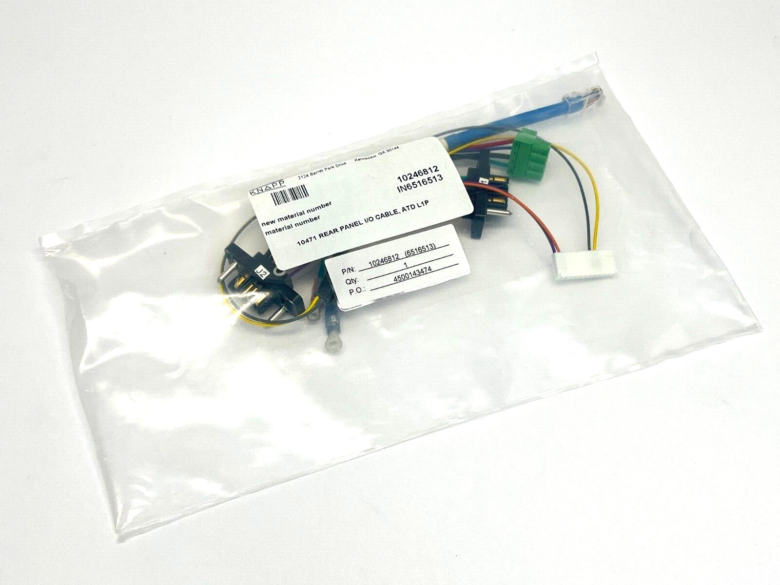 Knapp 10246812 Rear Panel I/O Cable 10471 for ATD-L1P - New - Maverick Industrial Sales