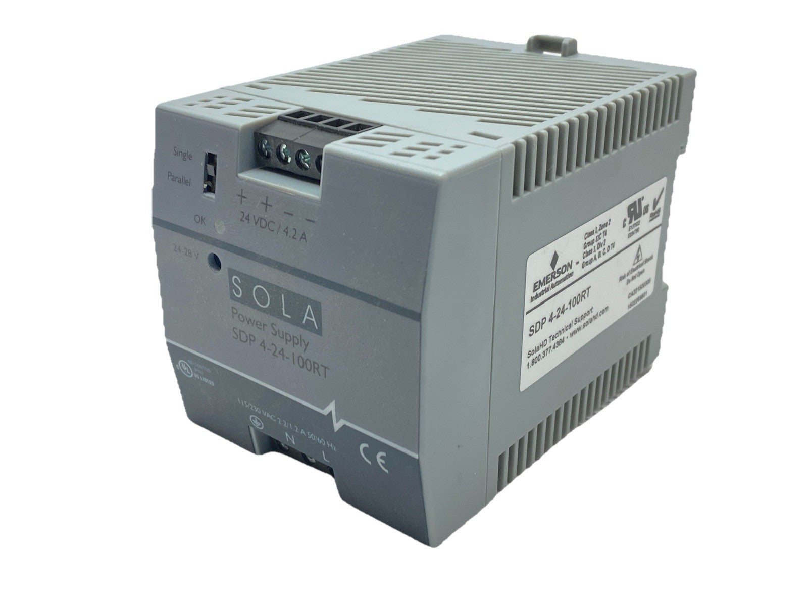 Emerson SDP 4-24-100RT Sola HD Power Supply 4.2A 24VDC - Maverick Industrial Sales