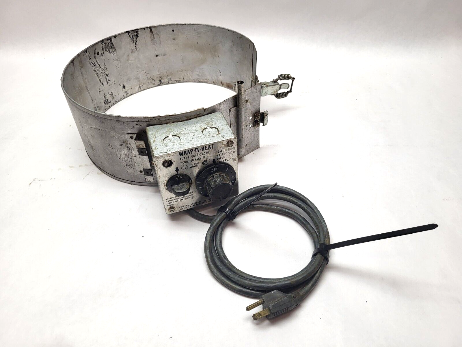 ACRA Electric TRX-5 Wrap-It-Heat Drum Heating Band - For parts or not working - Maverick Industrial Sales