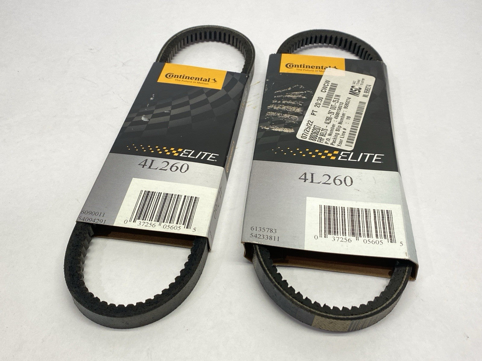 Continental 4L260 Elite Cogged V-Belt 26" LOT OF 2 - Maverick Industrial Sales