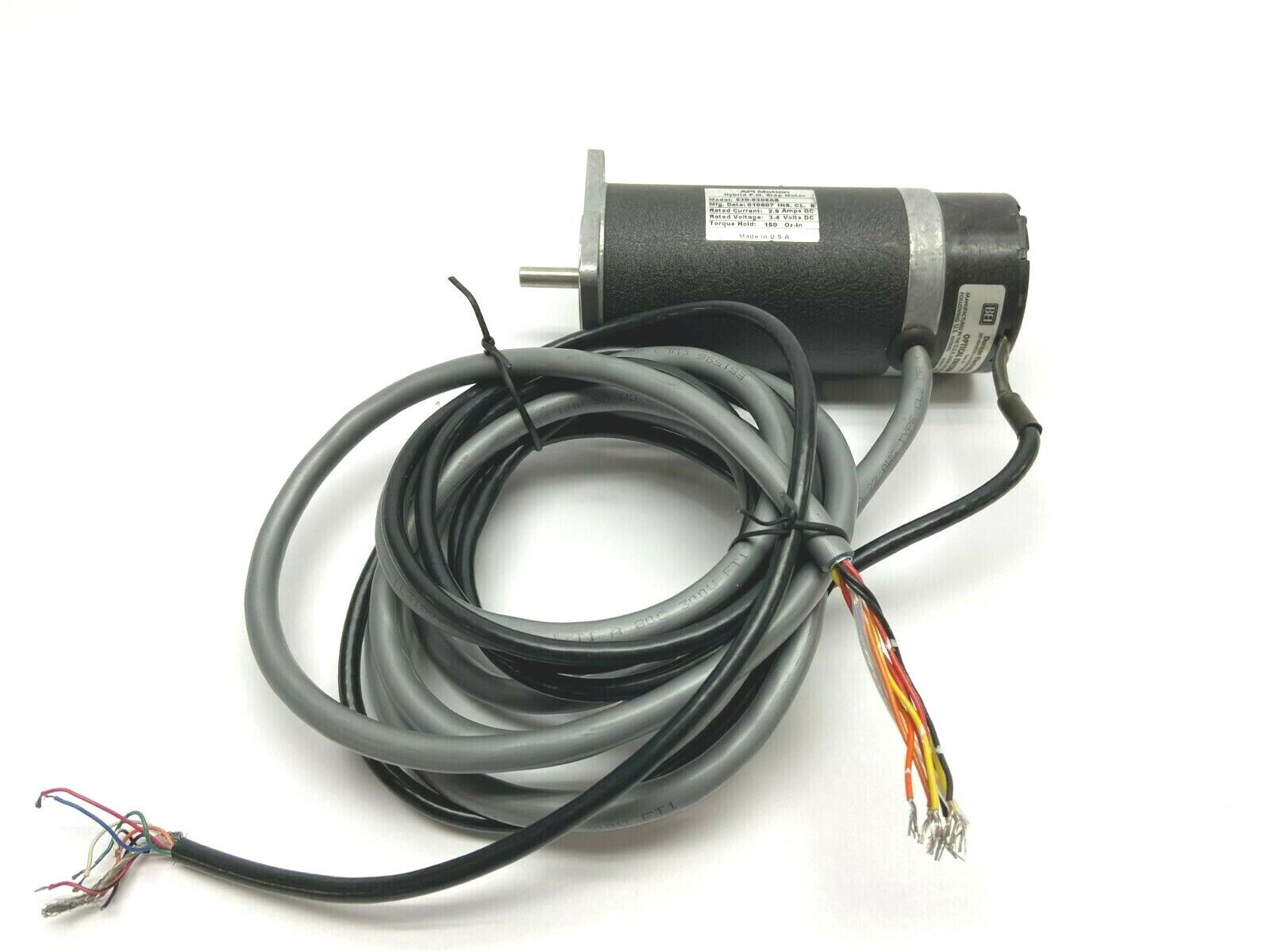 API Motion 23D-6306AB Step Motor w/ MX216-25-1000-G-P72 Optical Encoder - Used - Maverick Industrial Sales