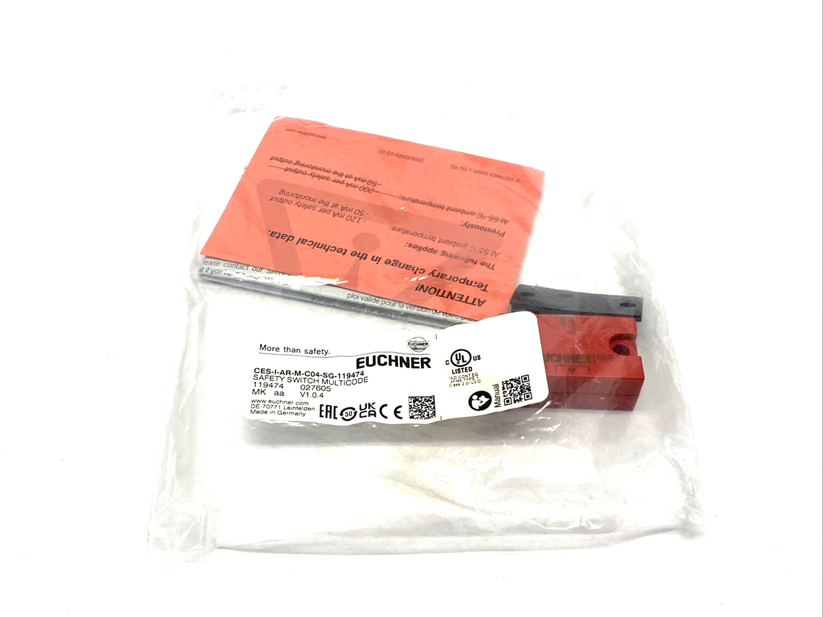 Euchner CES-I-AR-M-C04-SG-119474 Multicode RFID Safety Switch 119474 - Maverick Industrial Sales