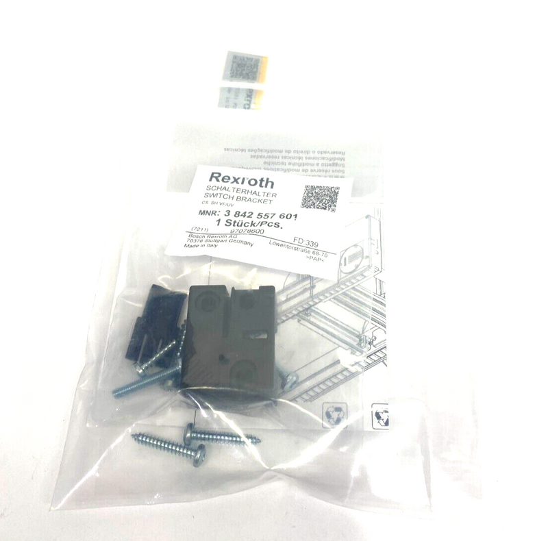 Bosch Rexroth 3842557601 Switch Bracket for a 12mm Sensor for Stop Gate Install - Maverick Industrial Sales
