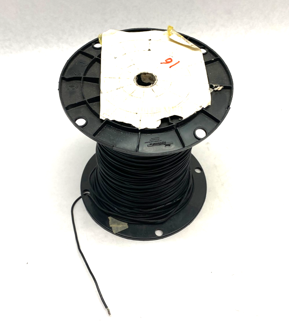 MIL-W-76B-16G | Allied Wire and Cable Hook-Up Wire, Black ABT~ 600 FOOT ROLL - New – Open box - Maverick Industrial Sales