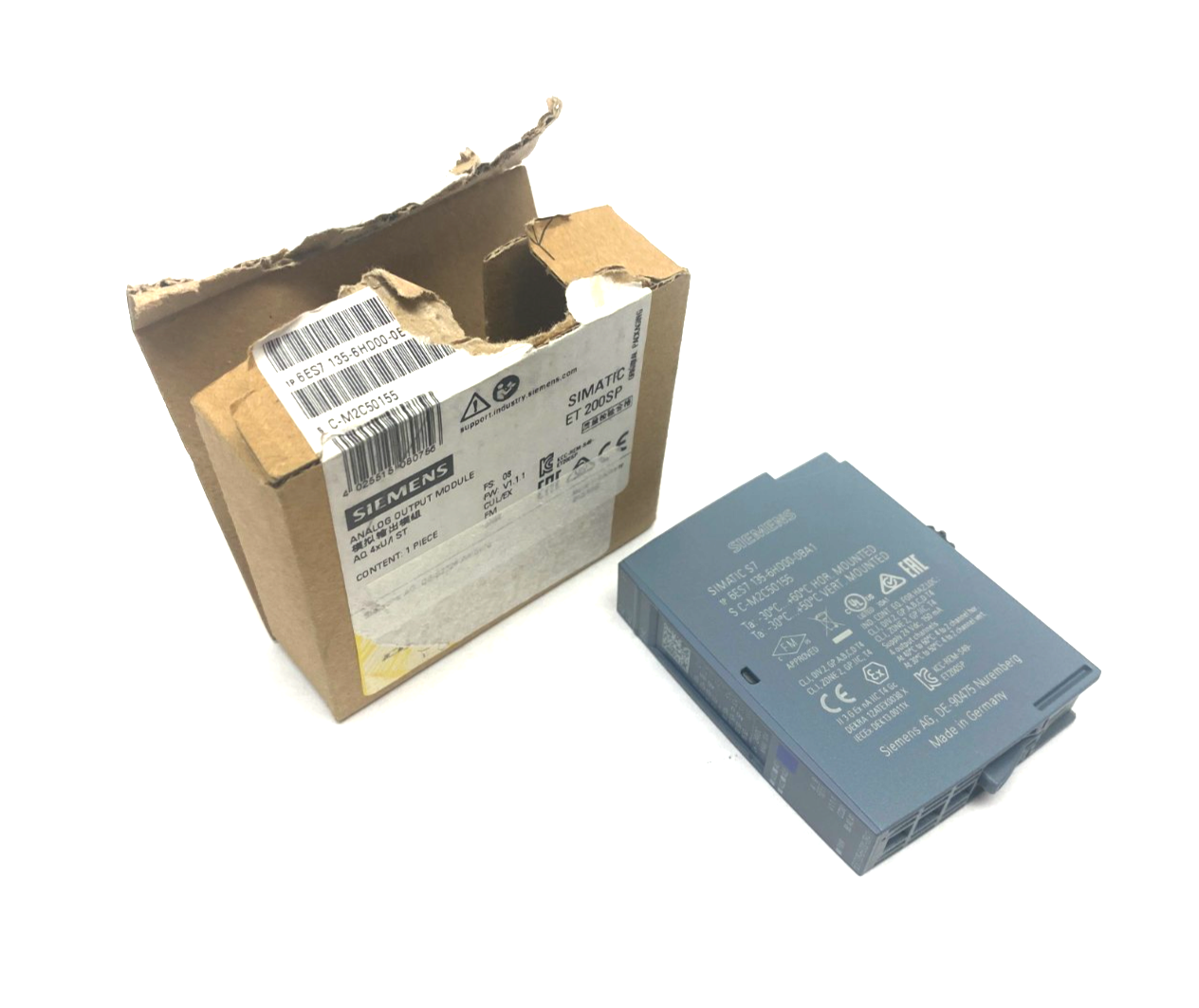 Siemens 6ES7 135-6HD00-0BA1 SIMATIC ET 200SP Analog Output Module 4xU/I ST - Maverick Industrial Sales