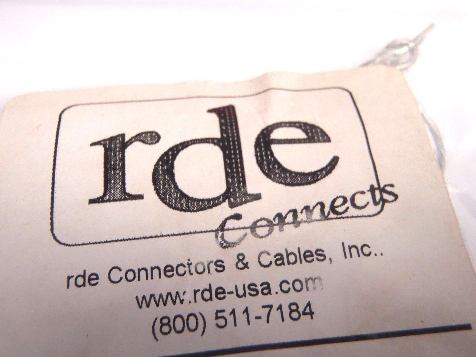 RDE Connects RC-17P1N12838T-20-6J Jumper Plugs 10048-000 LOT OF 2 - Maverick Industrial Sales