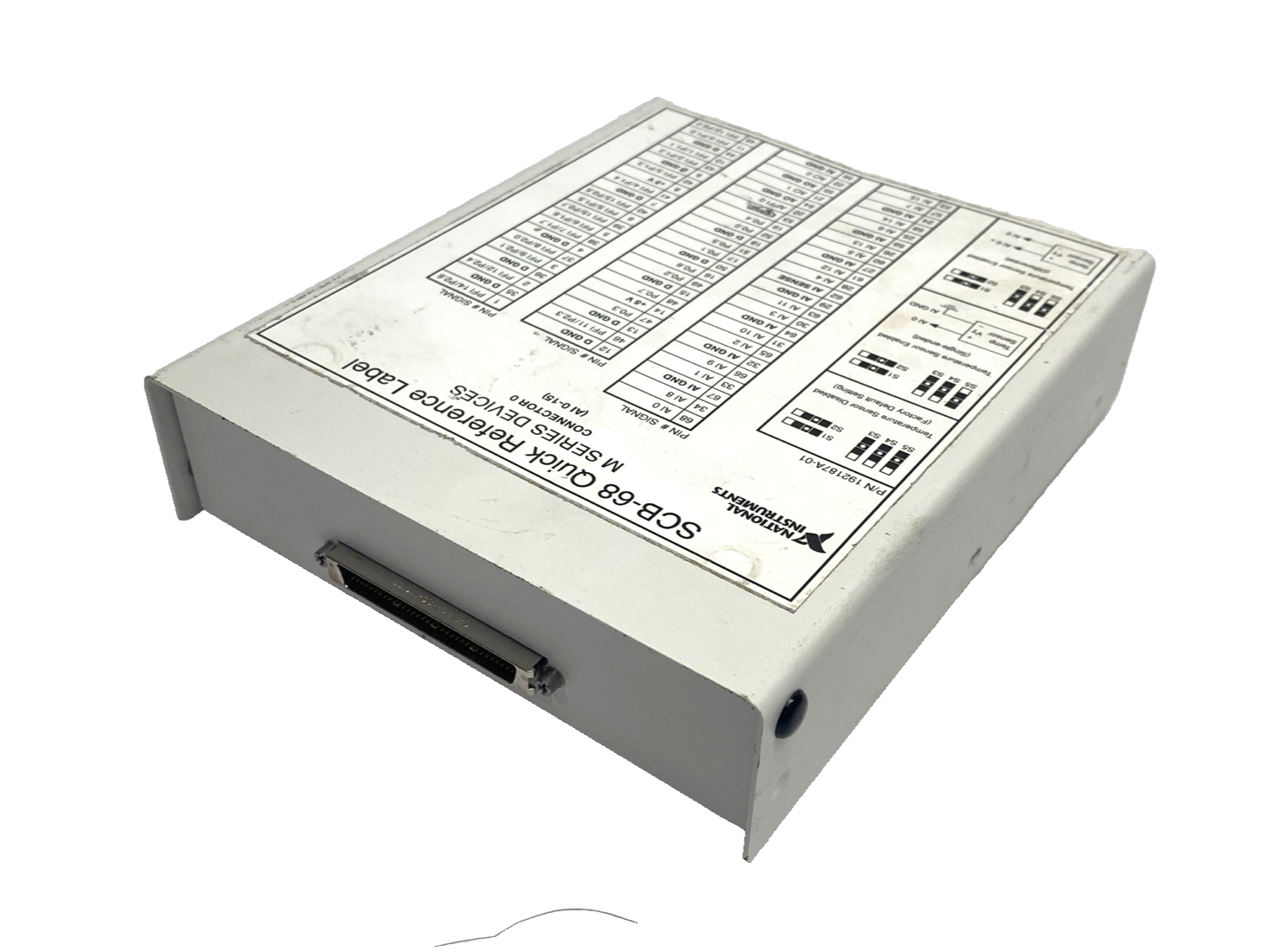 SCB-68 | National Instruments 68-Pin Shielded I/O Terminal Block Unit 182469F-01L - For parts or not working - Maverick Industrial Sales