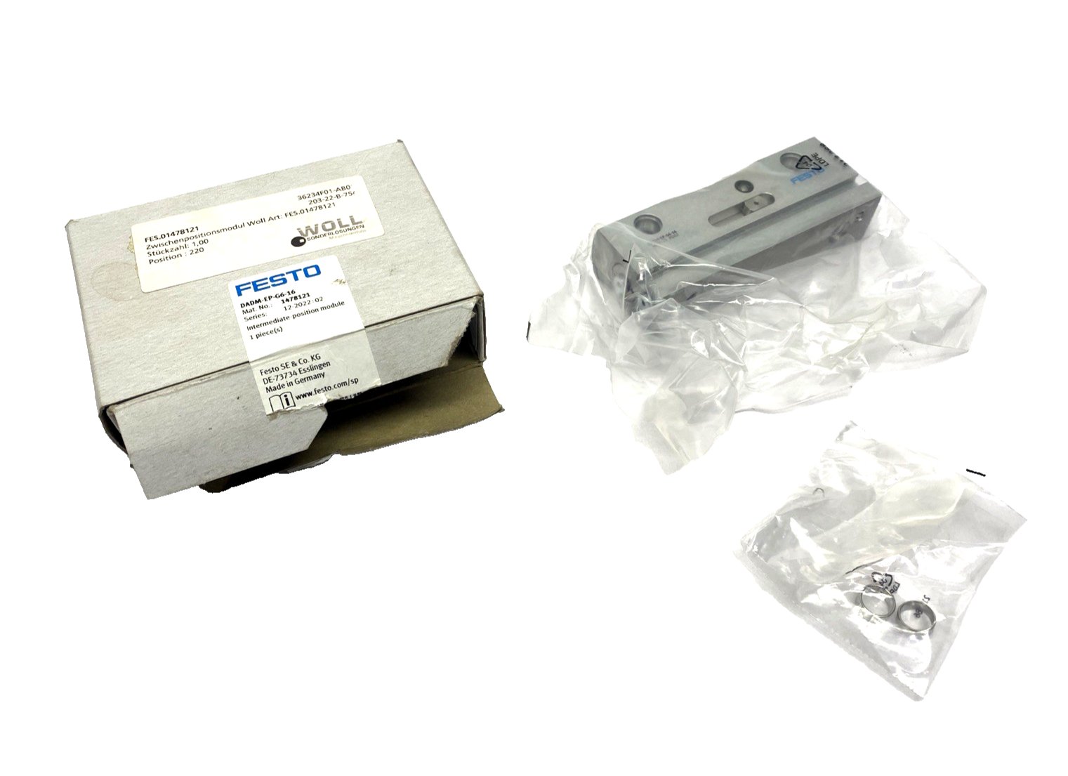 Festo DADM-EP-G6-16 Intermediate Position Module 1478121 - Maverick Industrial Sales