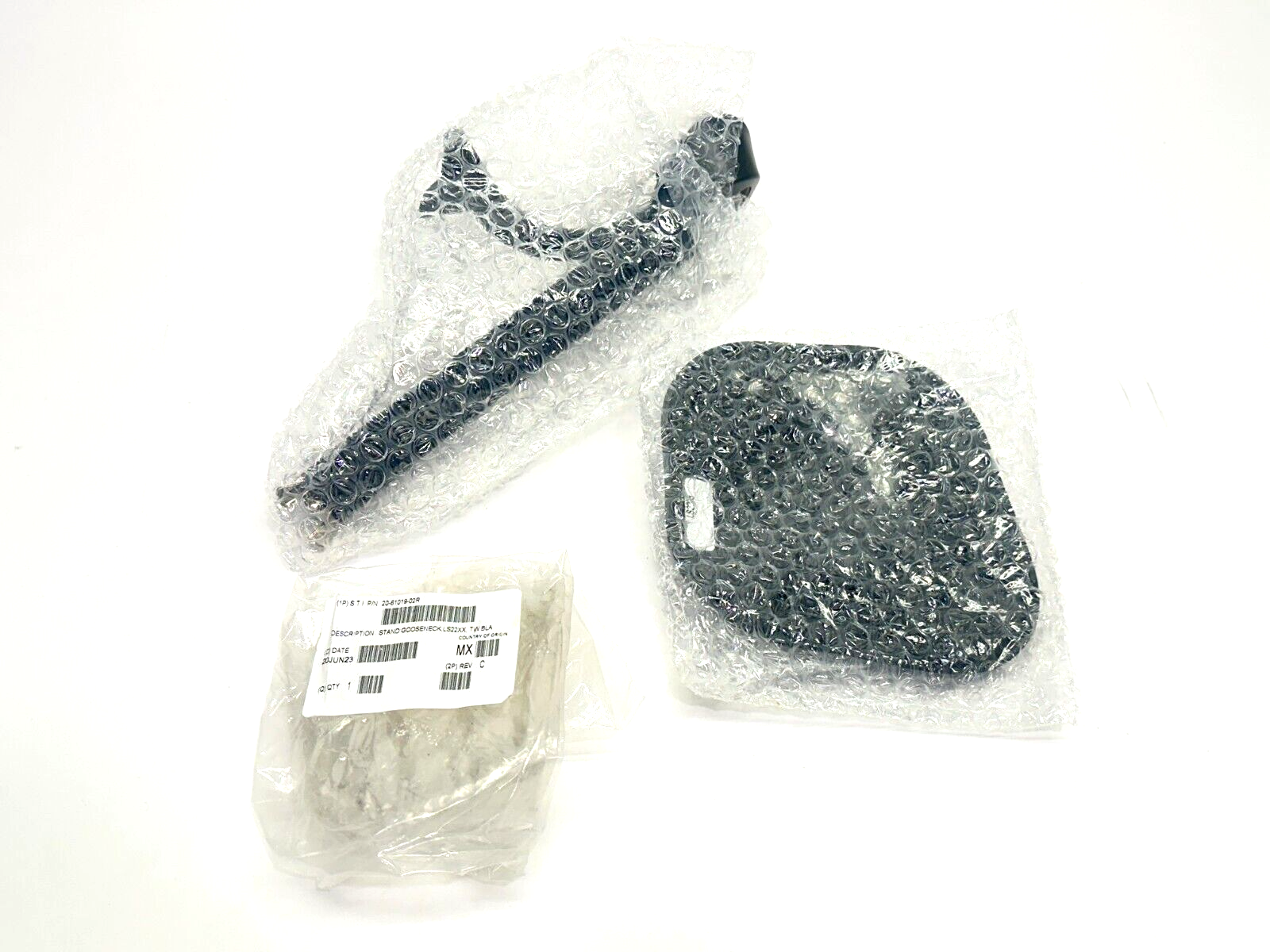 Symbol 20-61019-02R Gooseneck Stand Black For LS22 - New – Open box - Maverick Industrial Sales