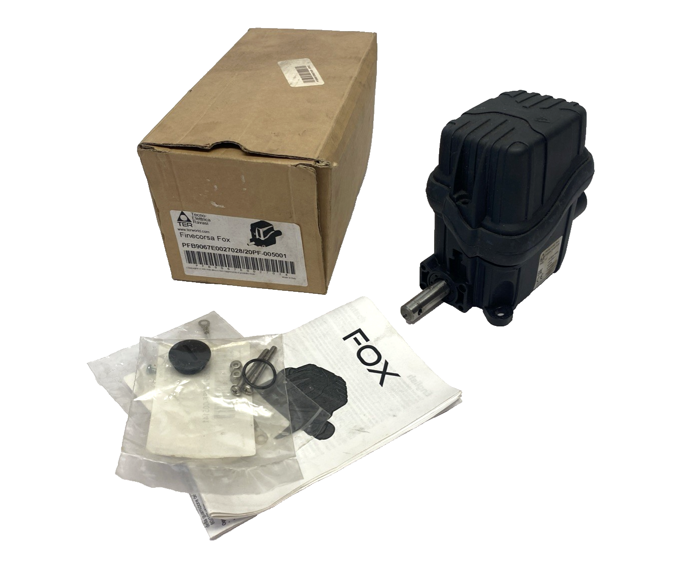 TER Finecorsa Fox PFB9067E0027028 Rotary Limit Switch 1:27 Ratio 20PF-005001 - Used - Maverick Industrial Sales