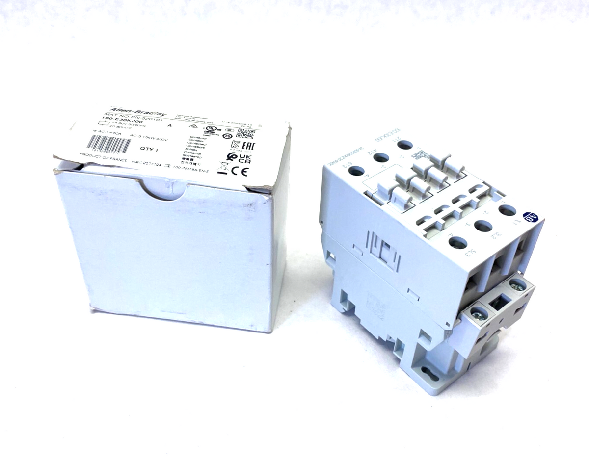 100-E30KJ00 | Allen Bradley Ser. A Non-Reversing Contactor 24-60V BROKEN MOUNT - New Other - Maverick Industrial Sales