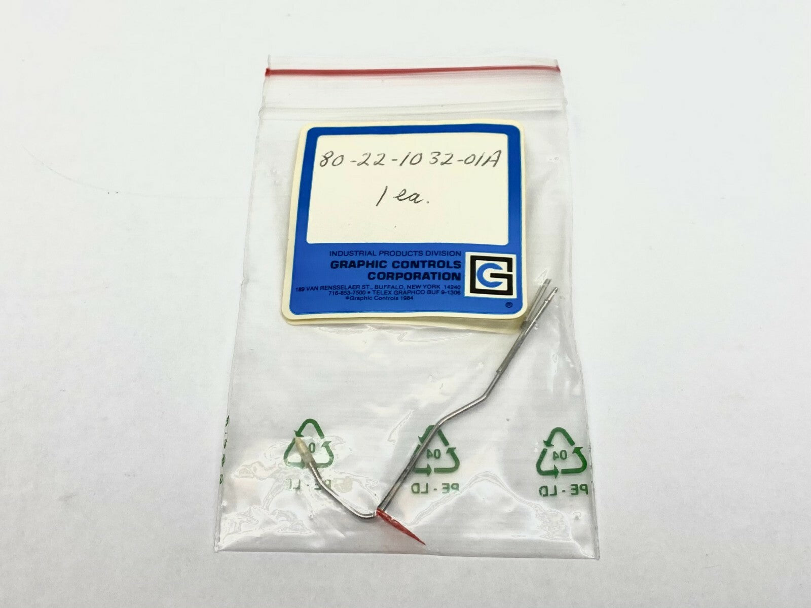 80-22-1032-01A | Graphic Controls Pen-Steel Stylus Red - New - Maverick Industrial Sales