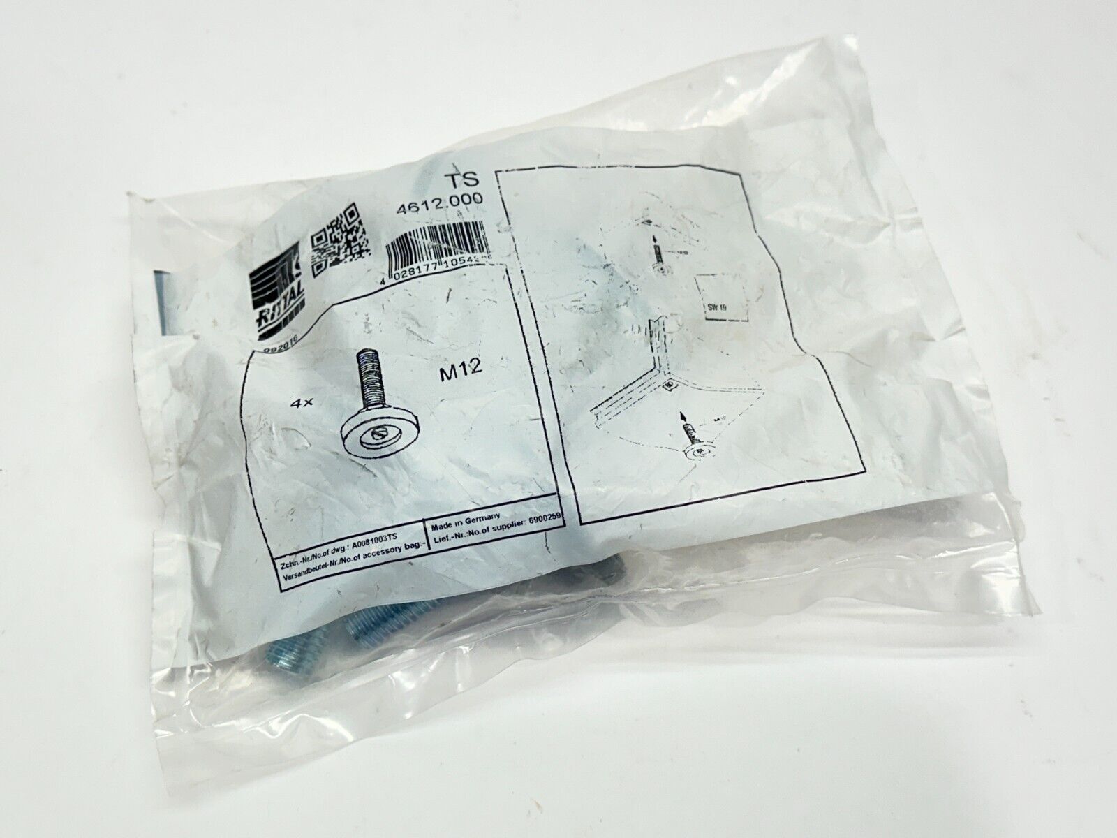 Rittal TS 4612.000 Leveling Feet M12 PKG OF 4 - New - Maverick Industrial Sales