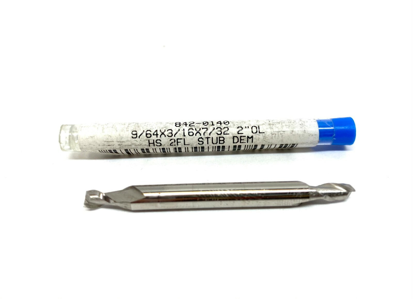 Does Not Apply | HSS Double Square End Mill 9/64" X 7/32" LOC 3/16" Shank Dia. 2" OAL- New - Maverick Industrial Sales