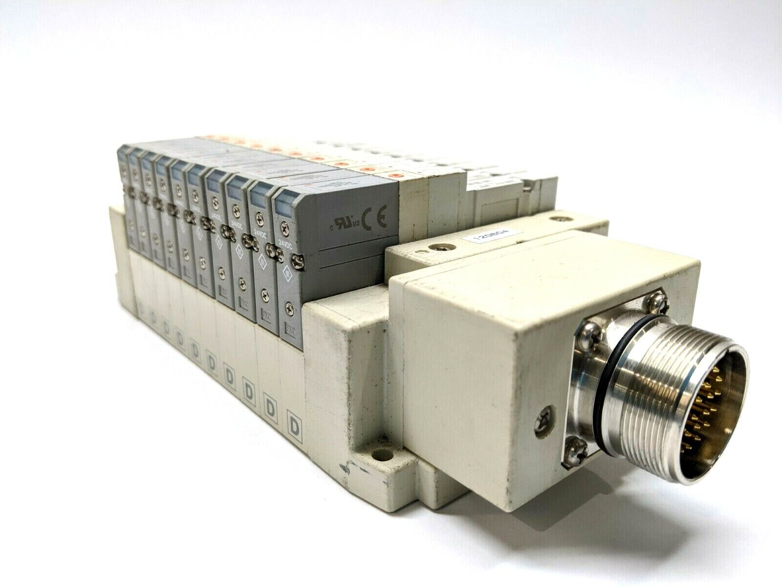 SS5V1-W10CD-10U-N3 SV1100-5FU | SMC SS5V1-W10CD-10U-N3 Manifold w/ 10) SV1100-5FU Solenoids - Used - Maverick Industrial Sales