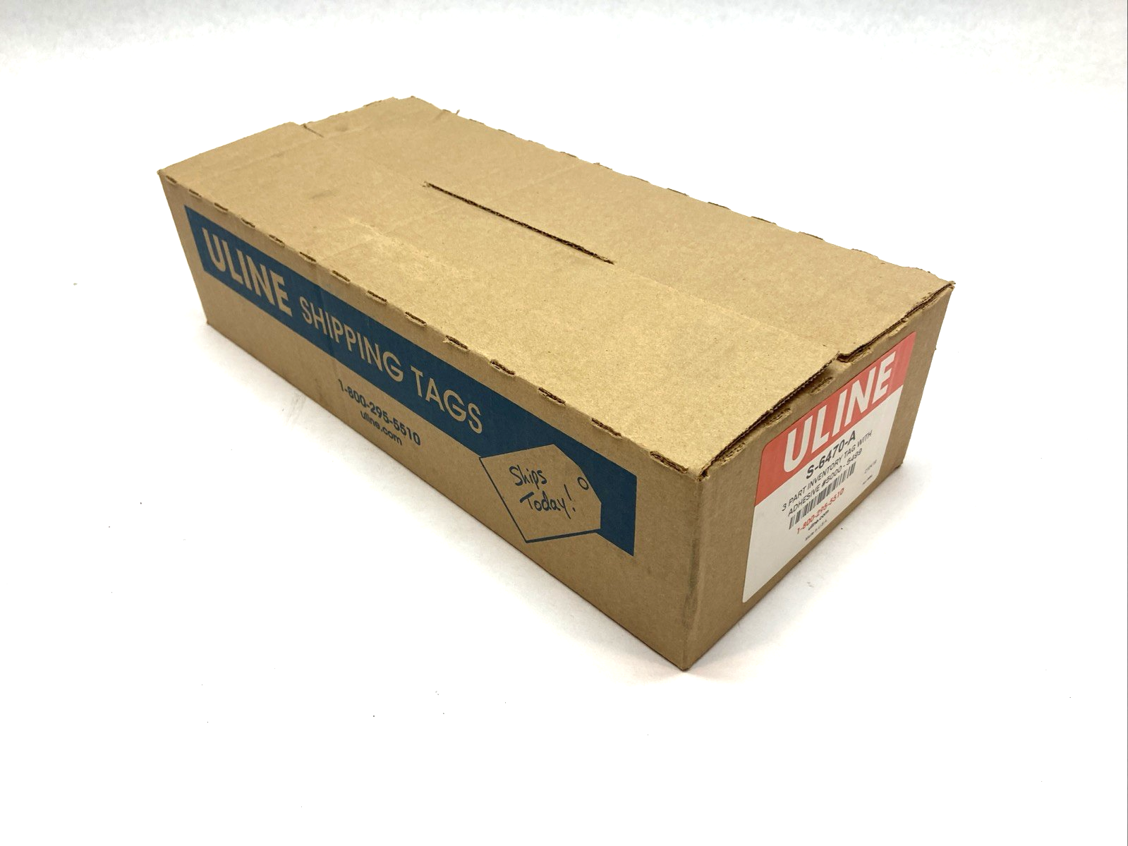 ULINE S-6470-A 3-Part Inventory Tags Adhesive #5000-#5499 BOX OF 500 TAGS - Maverick Industrial Sales