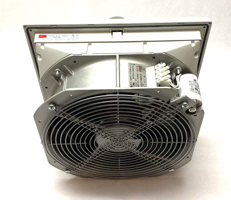 Hoffman HF1316424 Side Mount Filter Fan Thermally Protected 115V 484CFM Lt Gray - Maverick Industrial Sales