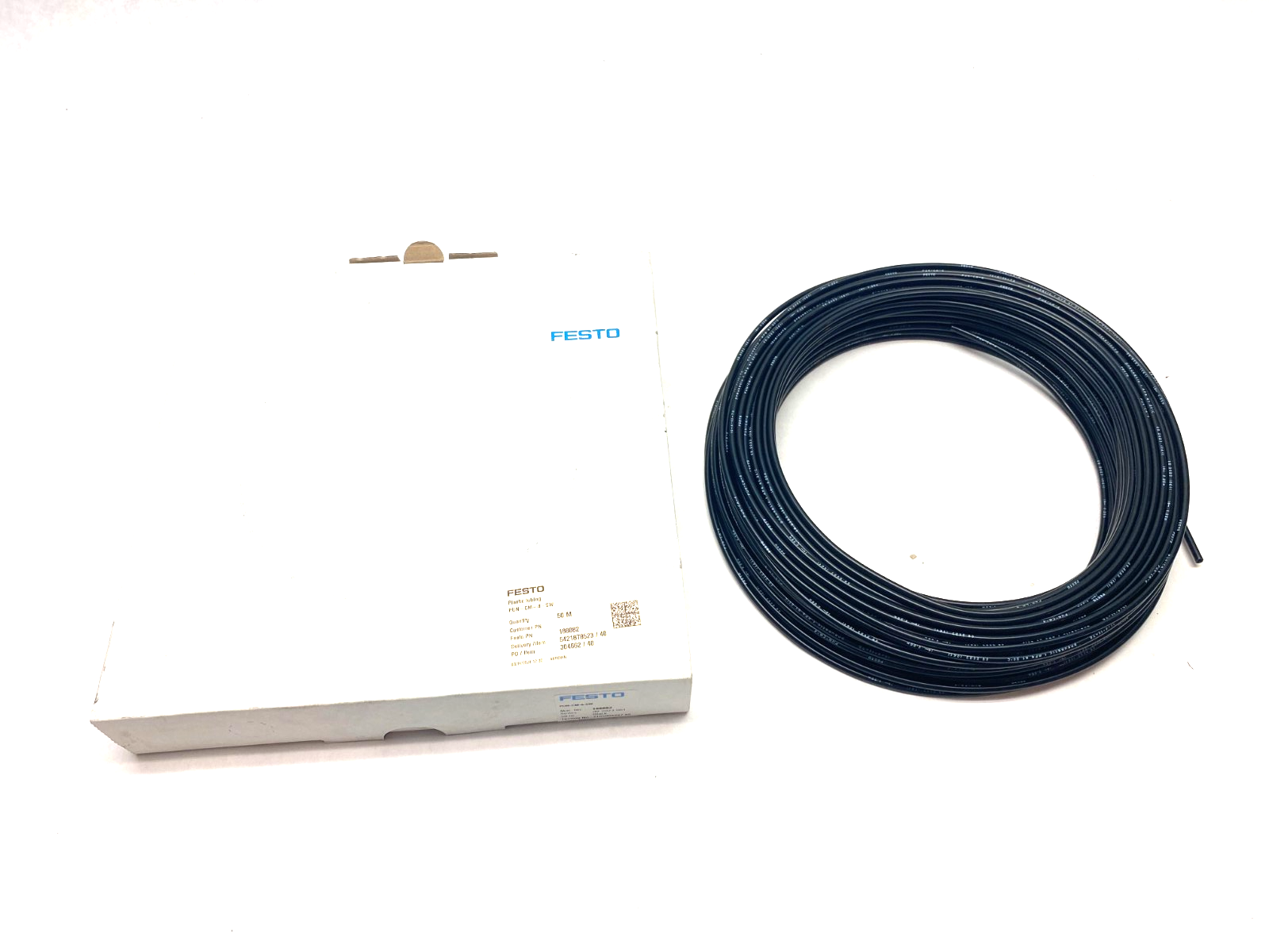 Festo PUN-CM-4-SW Plastic Black Tubing 50m Length 188882 ROLL OF 50M - Maverick Industrial Sales