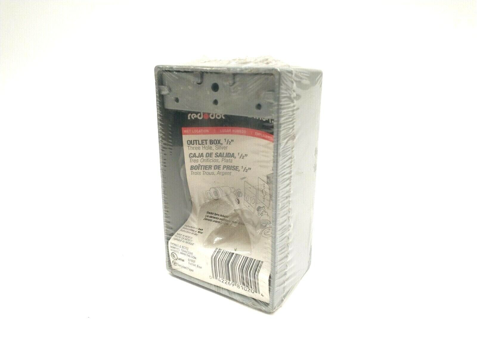 Red Dot DIH3-1-LM Outdoor Weatherproof 3 Hole Box 1/2" Cast Aluminum - Maverick Industrial Sales