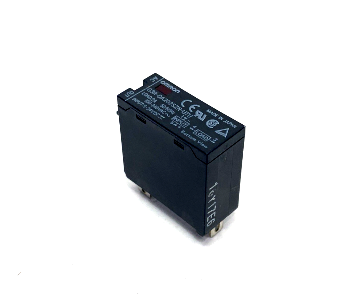 Omron G3R-OA202SZN-UTU DC5-24 SSR Output Module 100-240VAC 2A Load 5-24VDC In - Maverick Industrial Sales