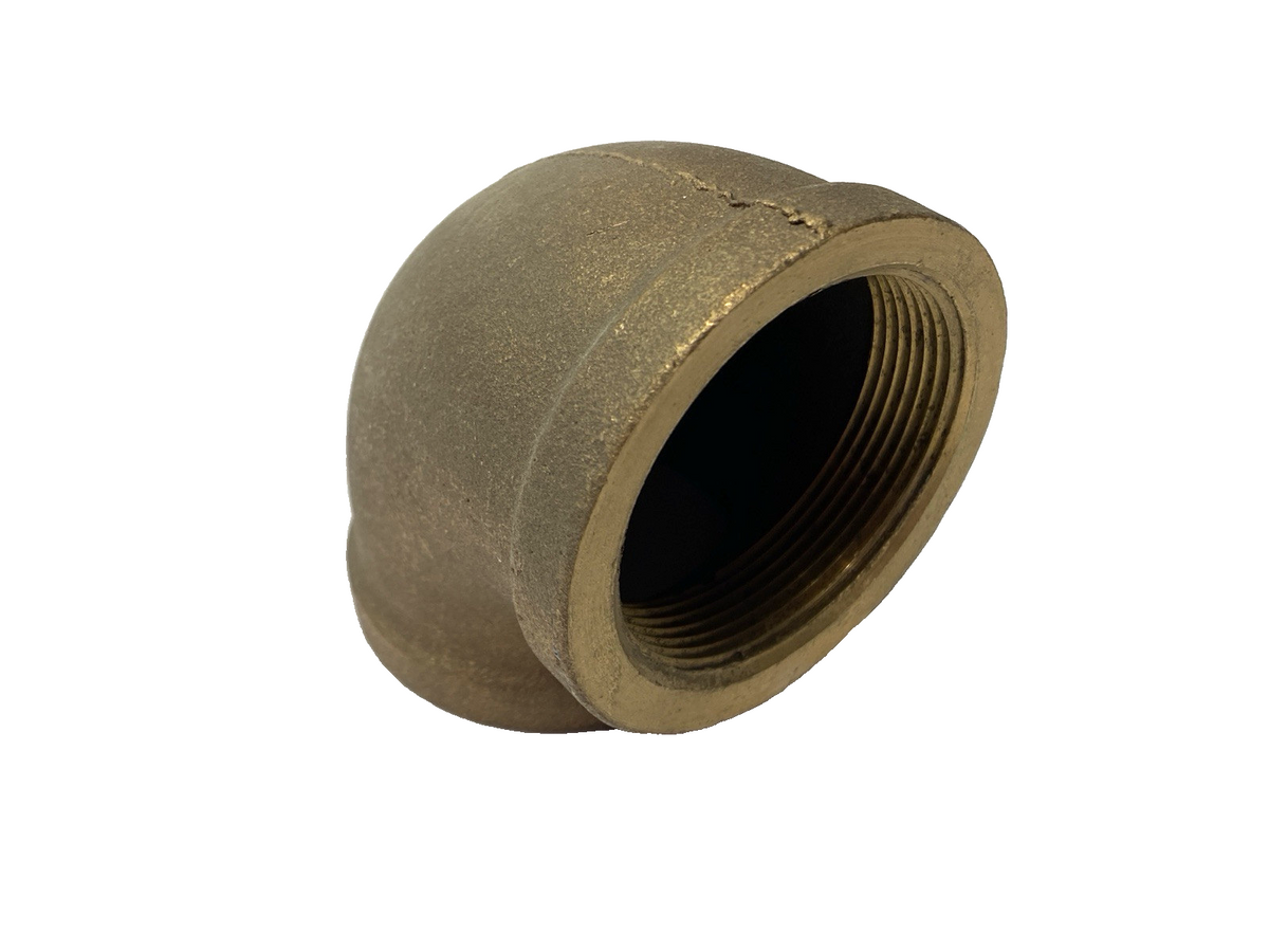 Right-Angle 2-1/4" NPT Brass Elbow - Maverick Industrial Sales
