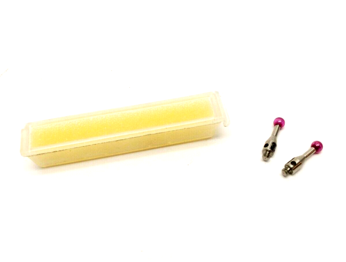 Renishaw A-5000-3604 Straight CMM Styli M2 3mm Ruby Ball SS Stem 10mm L LOT OF 2 - Maverick Industrial Sales