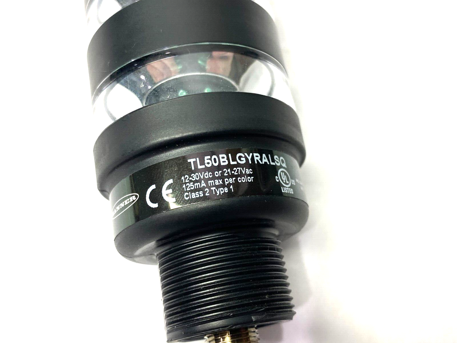 Banner TL50BLGYRALSQ Core Series 50mm LED Light Tower, Green, Yellow, Red, 19248 - Used - Maverick Industrial Sales