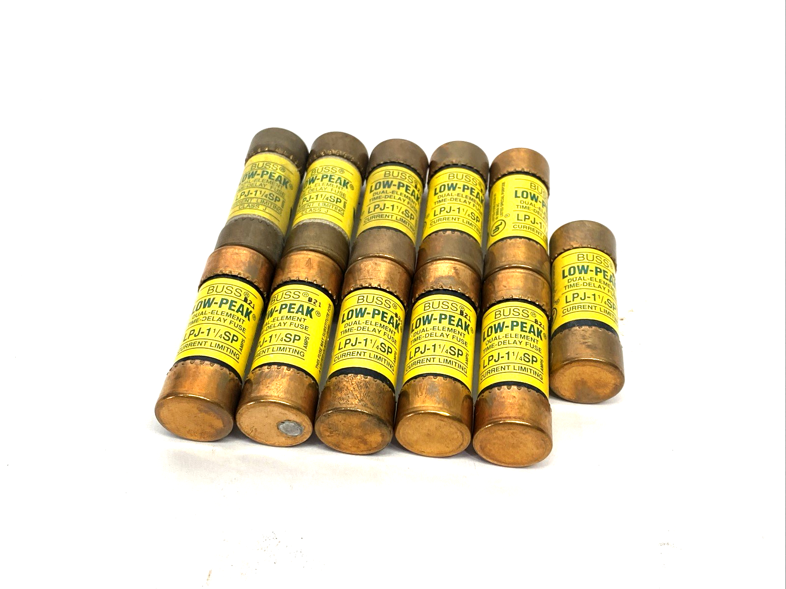 Bussmann LPJ-1-1/4SP Current Limiting Fuse 1.25A 600VAC 300VDC LOT OF 11 - Maverick Industrial Sales