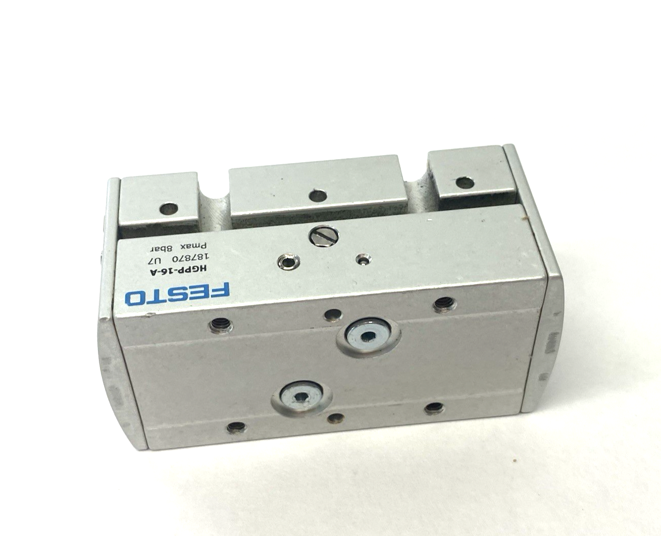 HGPP-16-A | Festo 2-Jaw Parallel Gripper, 5mm Stroke per Jaw, 102N Force, 187870- Used - Maverick Industrial Sales
