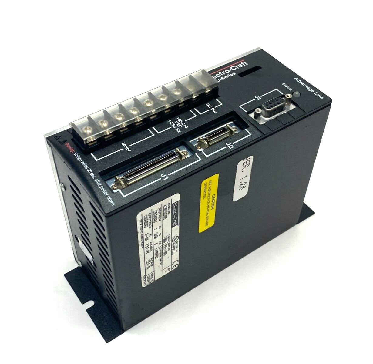 Electro-Craft 47202702/005 BRU Ser Advantage Line Servo Drive 1-Phase 9101-1625 - Maverick Industrial Sales