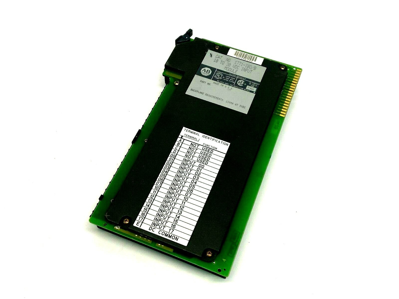 Allen Bradley 1771-IBD/B Ser B Input Module 10-30 VDC - For parts or not working - Maverick Industrial Sales