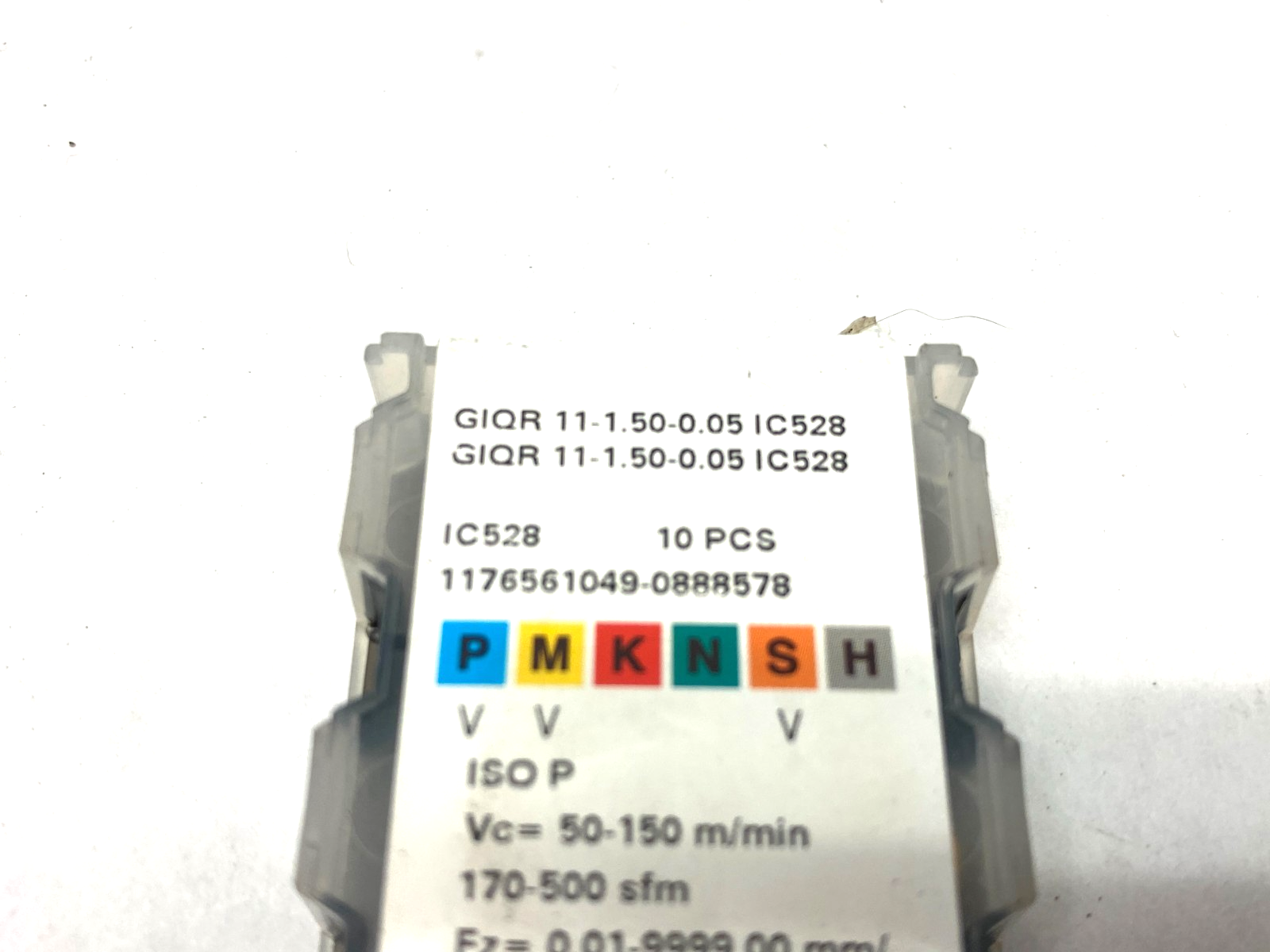 Iscar GIQR 11-1.50-0.05 IC528 Grooving Insert, Carbide, 6402634 PKG OF 8 - Maverick Industrial Sales