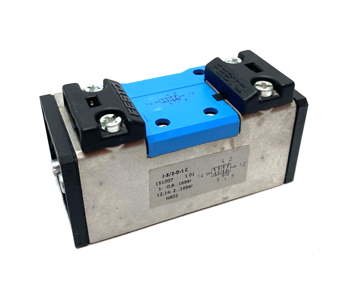 Festo J-5/2-D-1-C Pneumatic Valve 5/2, Bistable, Size 1 Sub-Base, 151007 - Maverick Industrial Sales