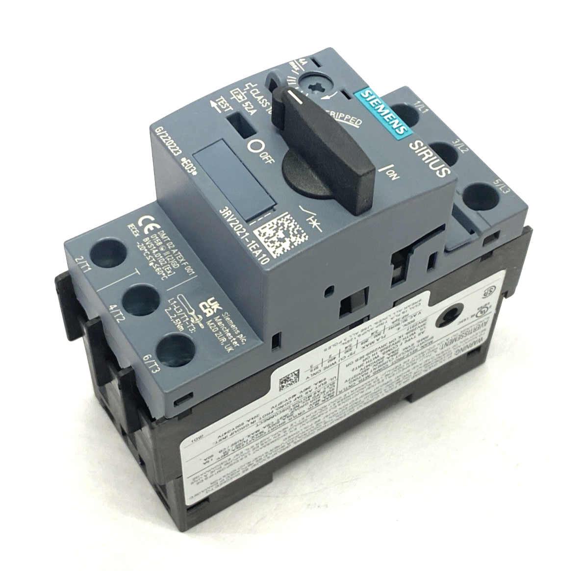 Siemens 3RV2021-1EA10 SIRIUS Circuit Breaker For Motor Protection Size S00 - Maverick Industrial Sales