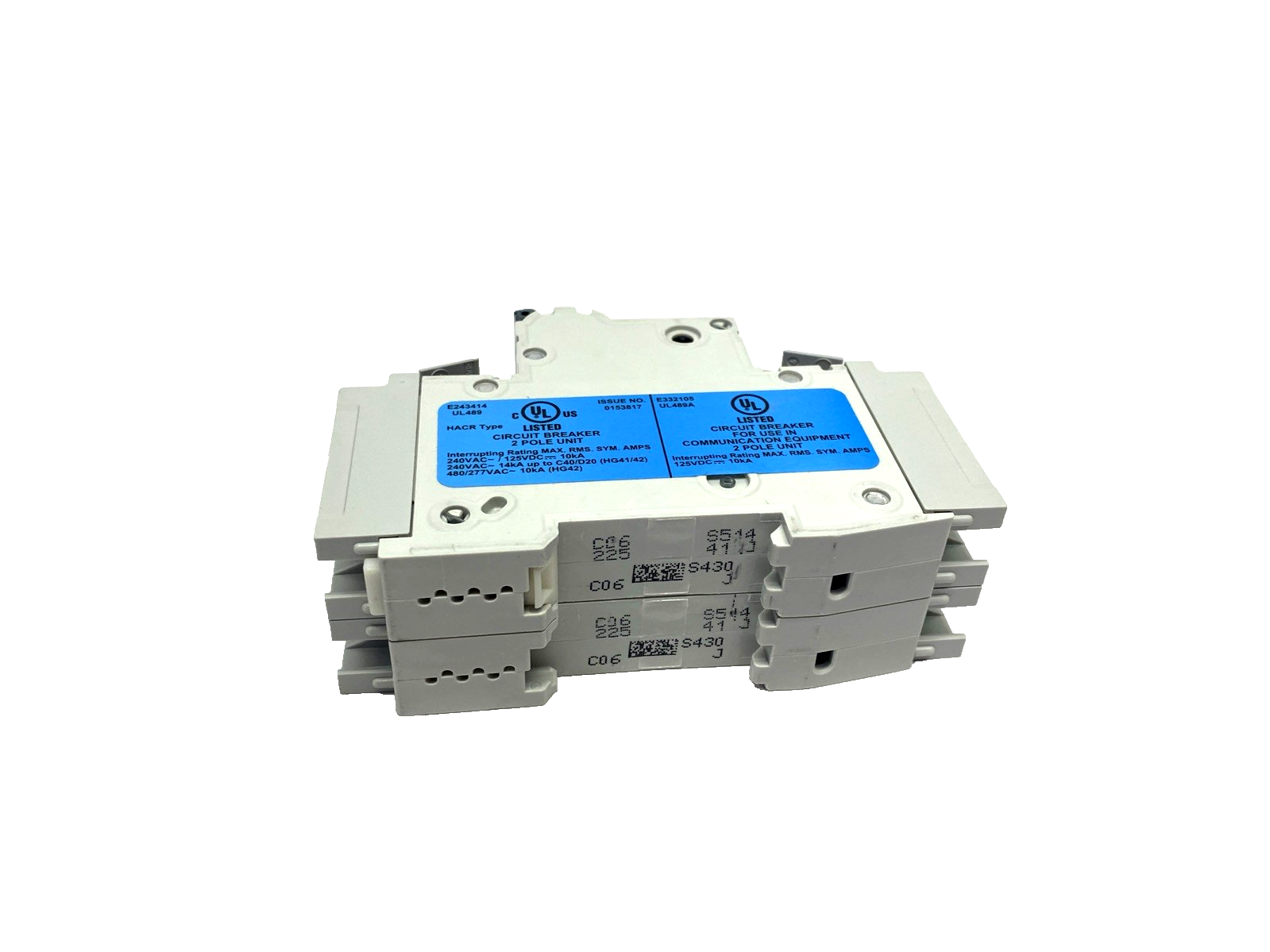 5SJ4206-7HG41 | Siemens Miniature Circuit Breaker 240V 14kA, 2P, Trip C, 6A - New – Open box - Maverick Industrial Sales