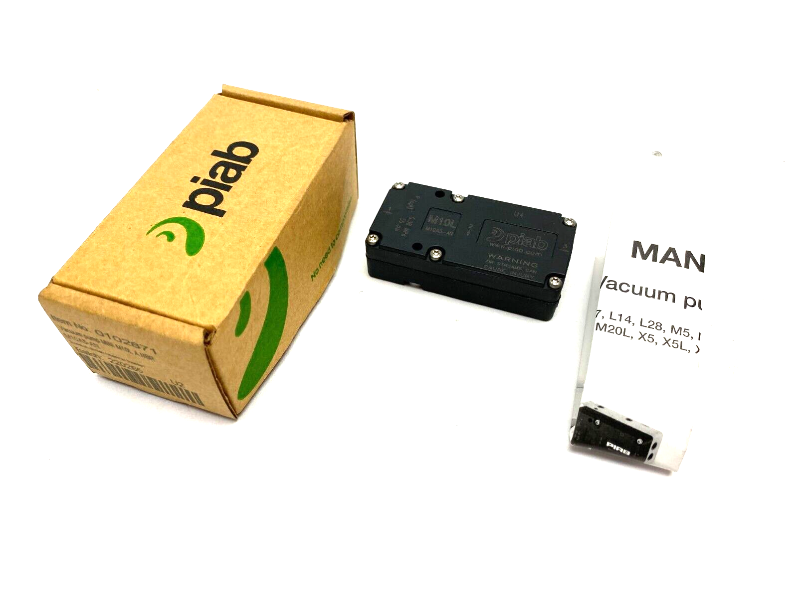 0102871 | Piab Vacuum Pump 55psi MINI M10L A NBR - New Other - Maverick Industrial Sales