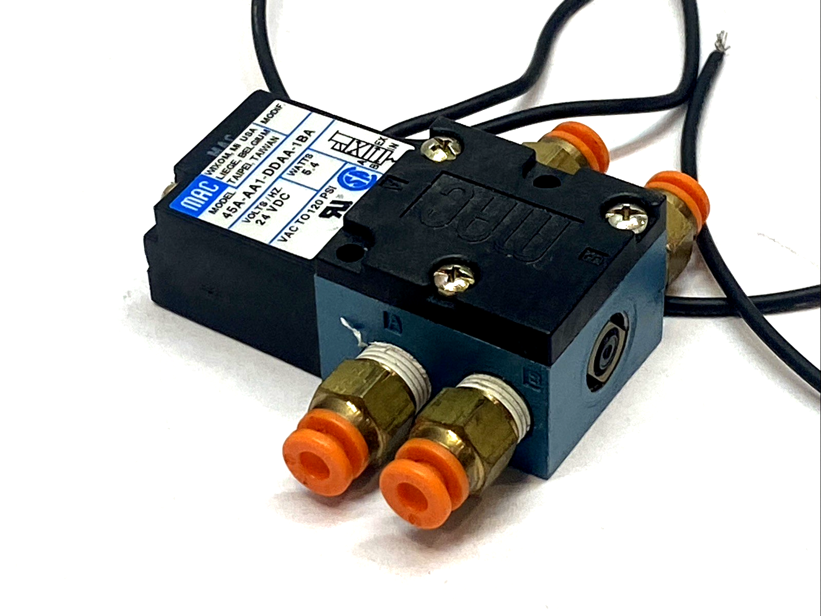 Mac 45A-AA1-DDAA-1BA Solenoid Valve 4-Way 1/8" NPTF 24V - Maverick Industrial Sales